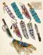10 Beaded Leather Knife Sheaths Handmade Western Suede Covers Wholesale