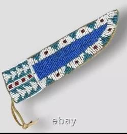 10 Beaded Leather Knife Sheaths Handmade Western Suede Covers Wholesale