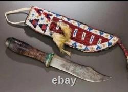 10 Beaded Leather Knife Sheaths Handmade Western Suede Covers Wholesale