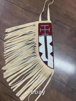 10 Beaded Leather Knife Sheaths Handmade Western Suede Covers Wholesale
