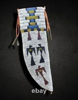 10 Beaded Leather Knife Sheaths Handmade Western Suede Covers Wholesale