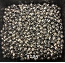100 (5mm) Sterling Silver Navajo Pearls Seamless Beads For Southwestern Jewelry