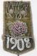 1908 Native American Beaded Whimsey Wall Pocket Act of DEFIANCE