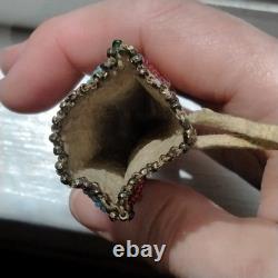 1920's Native American Central Plains Beaded Scissors Case 5x2 Great Cond! Cpix