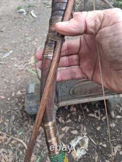 1940s NATIVE AMERICAN SHORT BOW RECURVE/ 2 ARROWS HANDMADE HTF