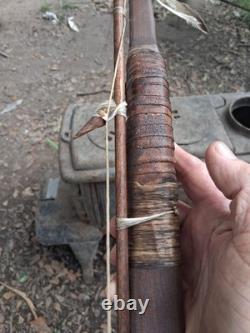 1940s NATIVE AMERICAN SHORT BOW RECURVE/ 2 ARROWS HANDMADE HTF