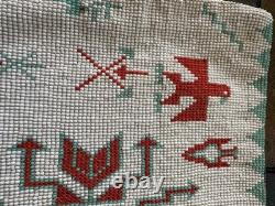 1950s Beaded Bag On Hide Bought At Native American WI Reservation Museum