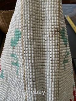 1950s Beaded Bag On Hide Bought At Native American WI Reservation Museum