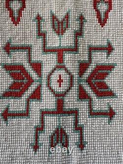 1950s Beaded Bag On Hide Bought At Native American WI Reservation Museum