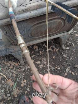 1970s NATIVE AMERICAN SHORT BOW RECURVE/ 2 BEADED ARROWS HANDMADE HTF 1970s NATIVE AMERICAN SHORT BOW RECURVE/ 2 BEADED ARROWS HANDMADE HTF