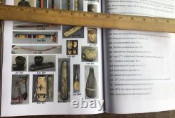 19th C Native American Plains Carved Horn Spoon Quilled Brass Beads & Tin Cones