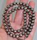 20 NAVAJO BENCH BEAD NECKLACE 7MM STERLING Vintage Oxidized Pearl Dark Old Pawn