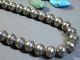 25 SPRING MOON Stamped NAVAJO PEARLS 10mm STERLING Silver Bench Beads on Chain