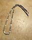 26 GEM! Long Vintage Navajo Sterling Silver ALTERNATING DESIGN Bead Necklace