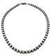 30 Navajo Pearls Sterling Silver 6mm Beads Necklace