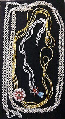 32 Pc Native American Style Semi-precious Bead Necklaces Bracelets Cuffs Lot +