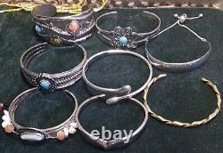 32 Pc Native American Style Semi-precious Bead Necklaces Bracelets Cuffs Lot +