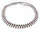 36 Navajo Pearls Sterling Silver 8mm Beads Necklace