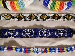 5 Native American Style Beaded Bracelets