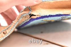 ATQ Plateau Nez Perce Native American Geometric Full Beaded Purse Flat Bag Pouch