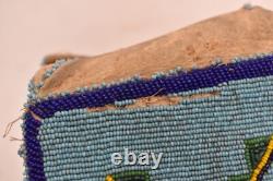 ATQ Plateau Nez Perce Native American Geometric Full Beaded Purse Flat Bag Pouch