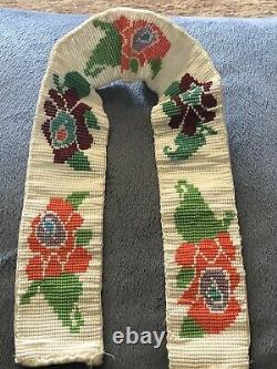 Alaskan? Native American Salish Belt Beadwork 24Approx Handmade? Seed Beads VGC