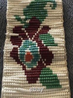 Alaskan? Native American Salish Belt Beadwork 24Approx Handmade? Seed Beads VGC