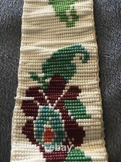 Alaskan? Native American Salish Belt Beadwork 24Approx Handmade? Seed Beads VGC