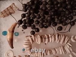 Amazing Display of Mixed Shell Beads and More Rare Antique group