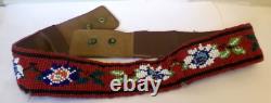 American Native American INDIAN Beaded BELT Plains Indian Flowers