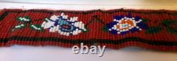 American Native American INDIAN Beaded BELT Plains Indian Flowers