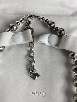 American West Sterling Silver Native Pearl Beaded Necklace 17 20 NWT