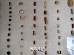 Ancient Hopewell Native American Bead Collection from the Mackinaw River