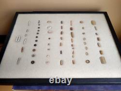 Ancient Hopewell Native American Bead Collection from the Mackinaw River
