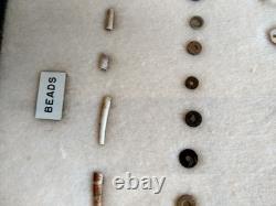 Ancient Hopewell Native American Bead Collection from the Mackinaw River
