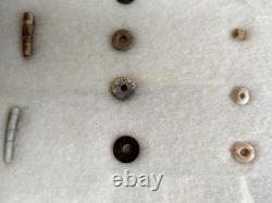 Ancient Hopewell Native American Bead Collection from the Mackinaw River