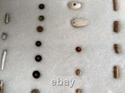 Ancient Hopewell Native American Bead Collection from the Mackinaw River