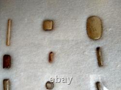 Ancient Hopewell Native American Bead Collection from the Mackinaw River