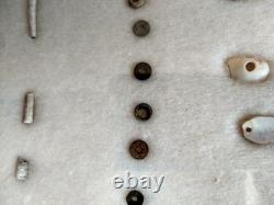 Ancient Hopewell Native American Bead Collection from the Mackinaw River