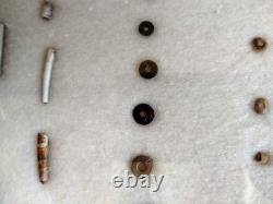 Ancient Hopewell Native American Bead Collection from the Mackinaw River