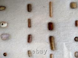 Ancient Hopewell Native American Bead Collection from the Mackinaw River