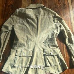 Anna Trzebinski suede leather coat beaded Native American Handmade