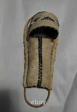 Antique Apache Navajo Native American Doll Baby Inside Beaded Cradleboard