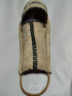 Antique Apache Navajo Native American Doll Baby Inside Beaded Cradleboard