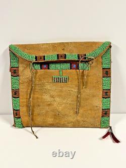 Antique Beaded Arapaho Native American Indian Flat Envelope Case1880s to 1900