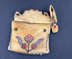Antique Beaded Bag Medicine Pouch Native American