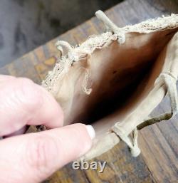 Antique C. 1900 Plateau Yakima Nez Perce Native American Indian Beaded Floral Bag