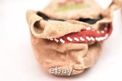 Antique CREE INDIAN FLORAL BEADED MOCCASINS NATIVE AMERICAN 8