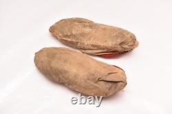 Antique CREE INDIAN FLORAL BEADED MOCCASINS NATIVE AMERICAN 8