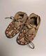 Antique Childs Native American Plains Beaded Moccasins